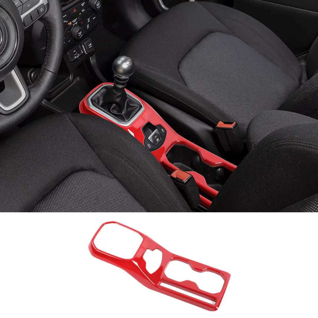 For 2018+ Jeep Renegade Gear Shift Frame Decor Pannel Cover Trim - Image 9