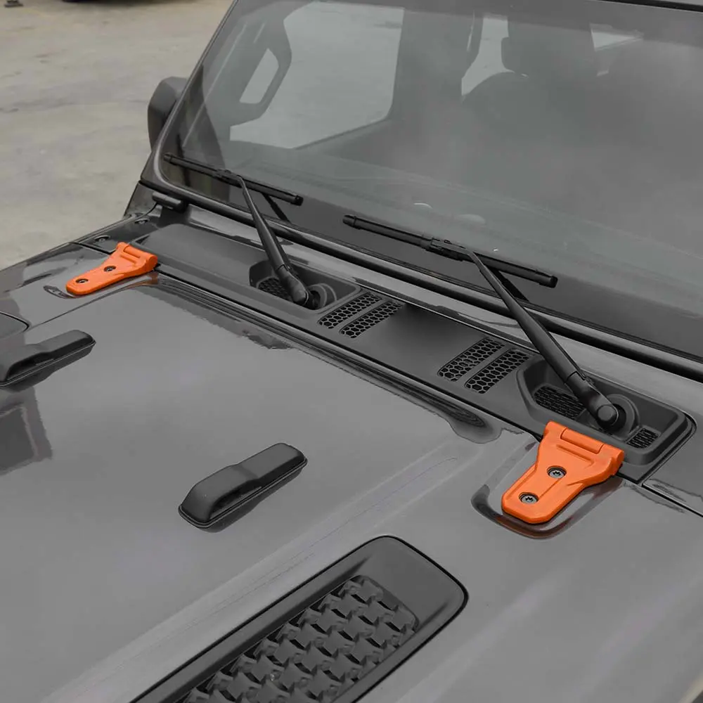 For 2018-2025 Jeep Wrangler JL 2-Dr 11 x Door Handle/Door & Engine Hood & Spare Tire Bracket Hinge Trim Cover - Image 4
