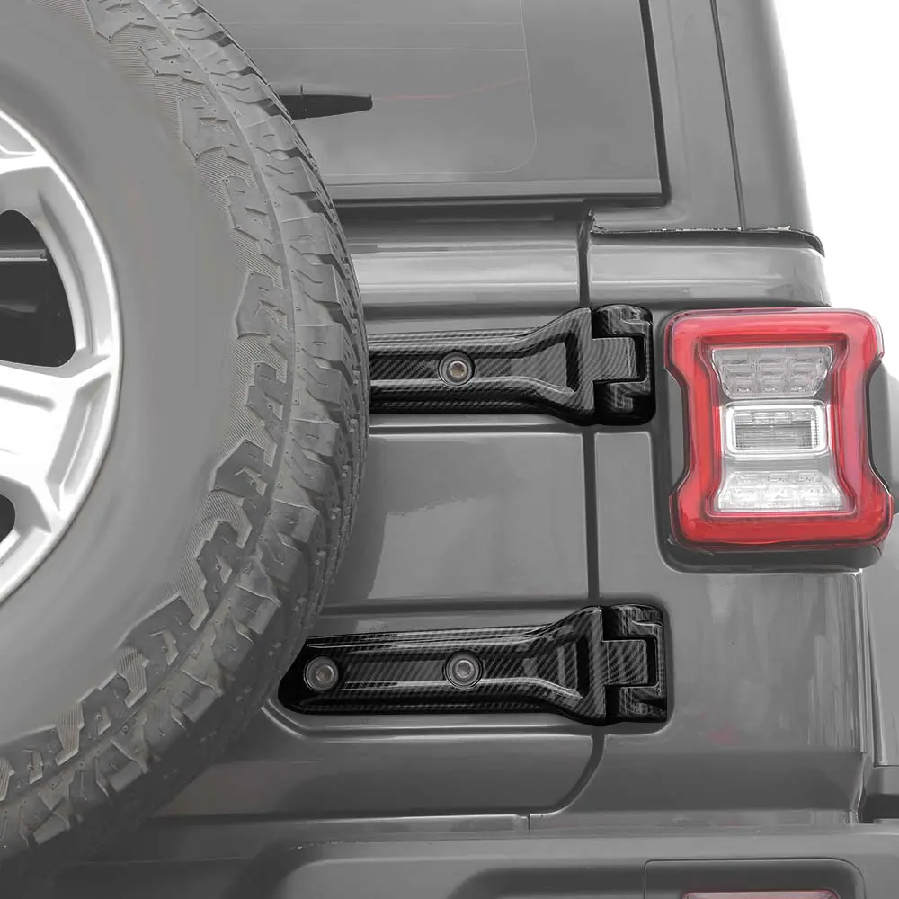 For 2018-2025 Jeep Wrangler JL 2-Dr 11 x Door Handle/Door & Engine Hood & Spare Tire Bracket Hinge Trim Cover - Image 6