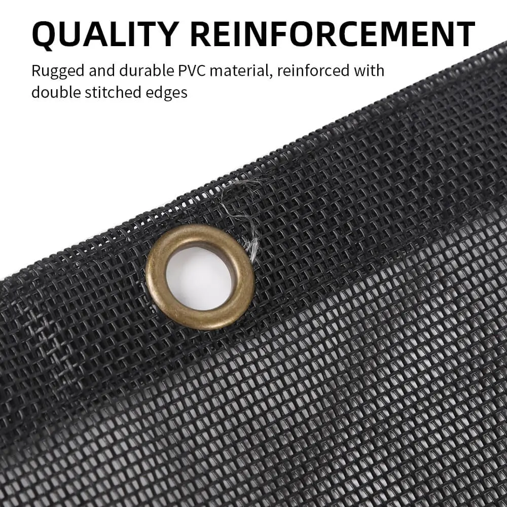 For 2018+ Jeep Wrangler JL 2Door Mesh Shade Top Cover Provides UV Insulation Net Short Size - Image 9