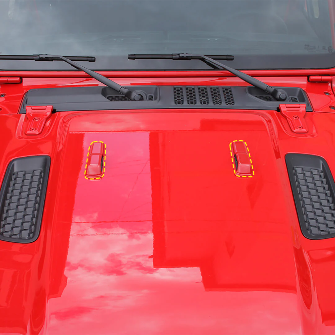 For 2018+ Jeep Wrangler JL 4-Door Version Exterior Car Door Hinge Handle Shell Cover Trim Kit (22 pcs) - Image 10