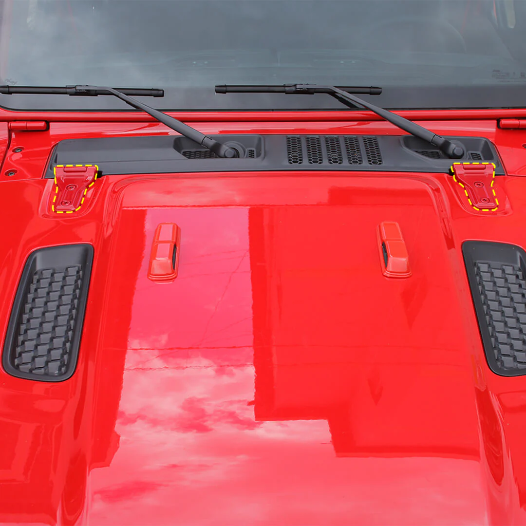 For 2018+ Jeep Wrangler JL 4-Door Version Exterior Car Door Hinge Handle Shell Cover Trim Kit (22 pcs) - Image 13