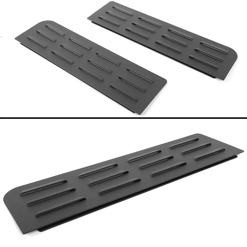 For 2018+ Jeep Wrangler JL 4Door Rear Door Window Louver Air Vent Panel Trim Cover - Image 10