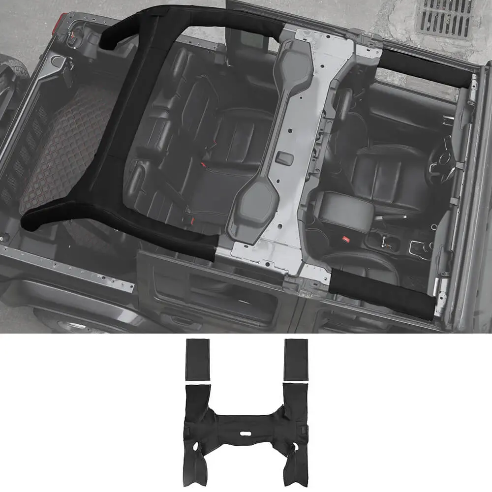 For 2018+ Jeep Wrangler JL JLU 4Door Roll Bar Cover Protect Prevent Scratch