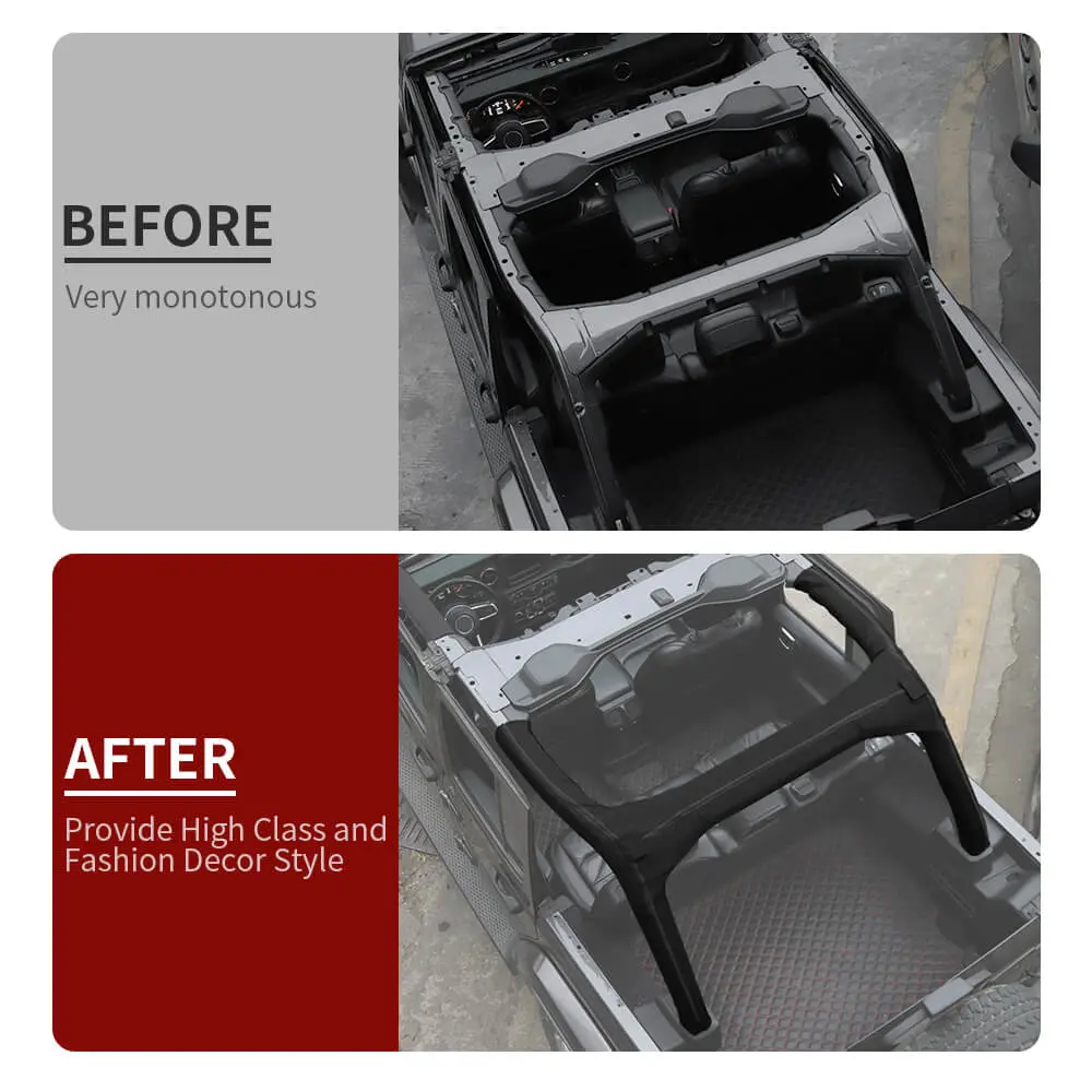 For 2018+ Jeep Wrangler JL JLU 4Door Roll Bar Cover Protect Prevent Scratch - Image 2