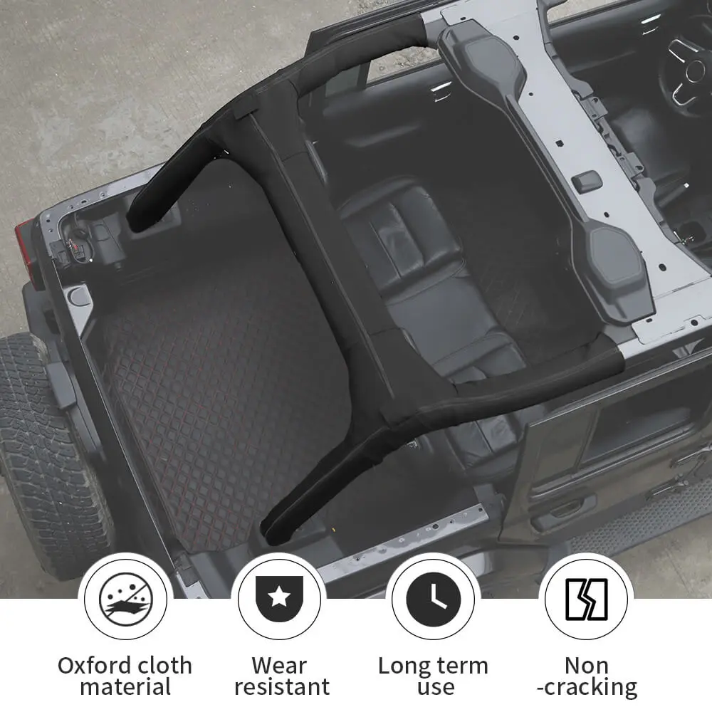 For 2018+ Jeep Wrangler JL JLU 4Door Roll Bar Cover Protect Prevent Scratch - Image 7