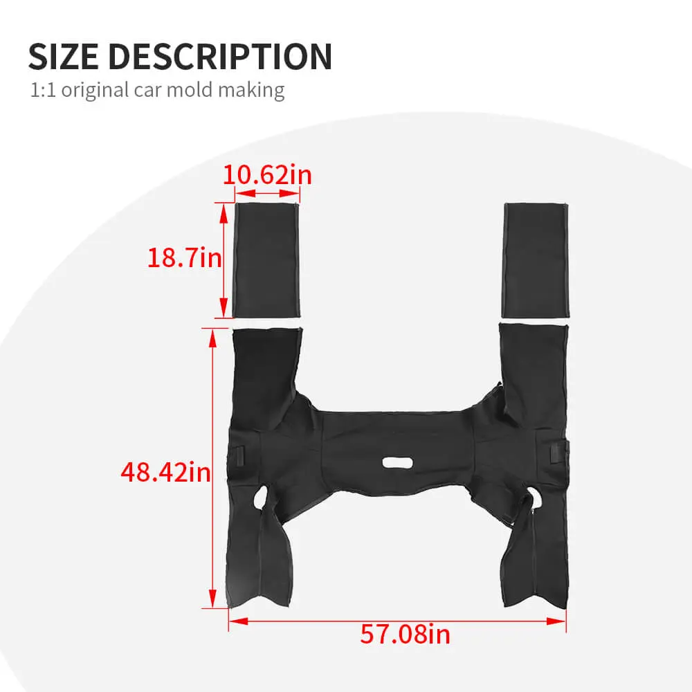 For 2018+ Jeep Wrangler JL JLU 4Door Roll Bar Cover Protect Prevent Scratch - Image 9