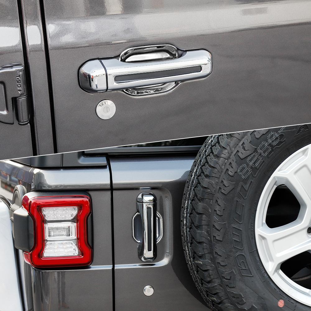 For 2018+ Jeep Wrangler JL 2-Door Car Handle Shell Door Bowl Cover Trim Decor (9 pcs) - Image 12