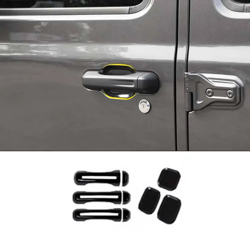 For 2018+ Jeep Wrangler JL 2-Door Car Handle Shell Door Bowl Cover Trim Decor (9 pcs) - Image 15