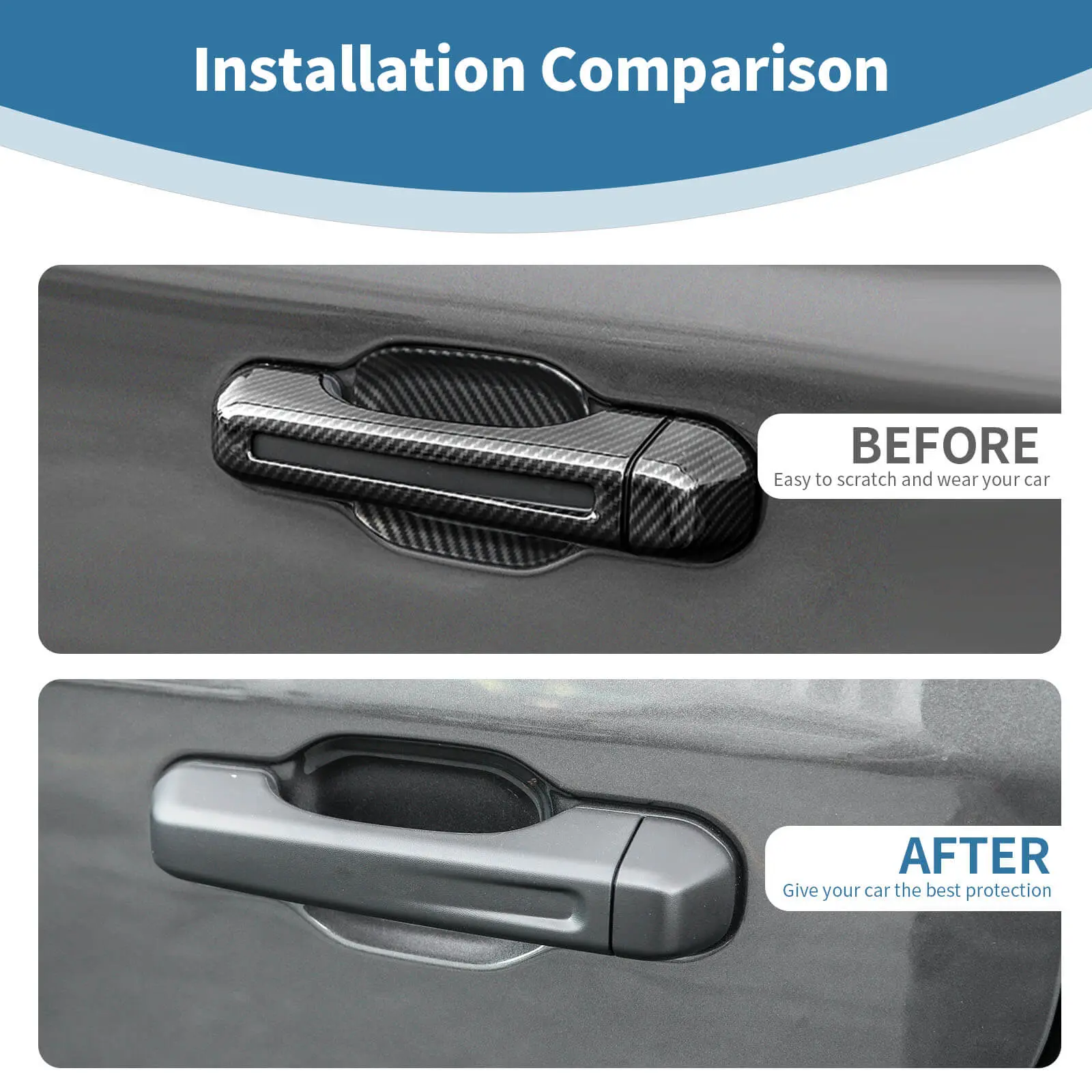 For 2018+ Jeep Wrangler JL 2-Door Car Handle Shell Door Bowl Cover Trim Decor (9 pcs) - Image 2