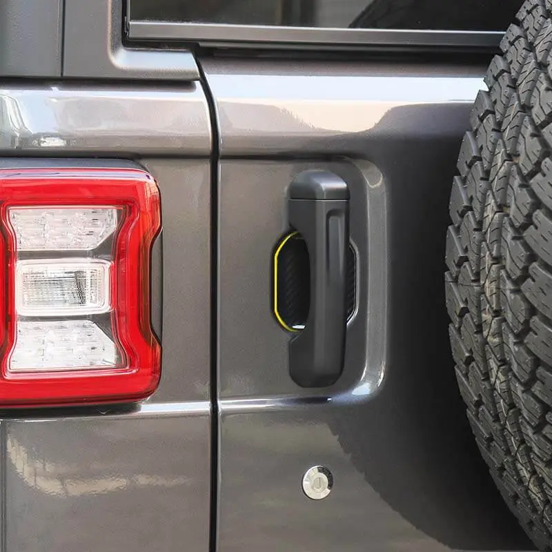 For 2018+ Jeep Wrangler JL 2-Door Car Handle Shell Door Bowl Cover Trim Decor (9 pcs) - Image 3
