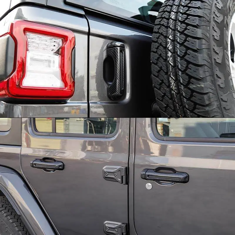 For 2018+ Jeep Wrangler JL 2-Door Car Handle Shell Door Bowl Cover Trim Decor (9 pcs) - Image 4