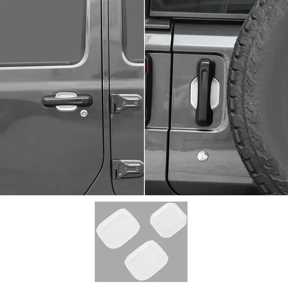 For 2018+ Jeep Wrangler JL Door Handle Bowl Trims 2Dr 3PCS - Image 11