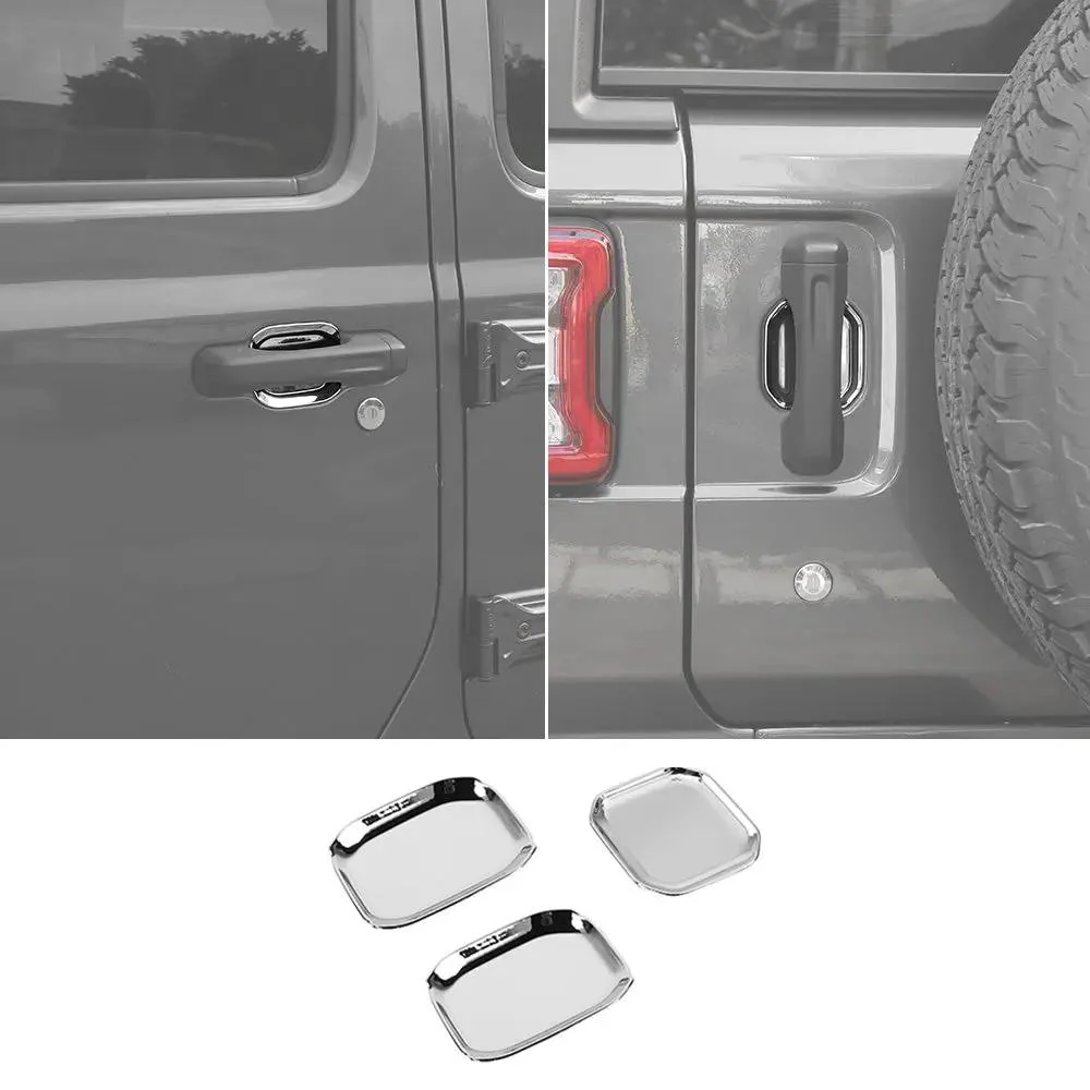 For 2018+ Jeep Wrangler JL Door Handle Bowl Trims 2Dr 3PCS - Image 16