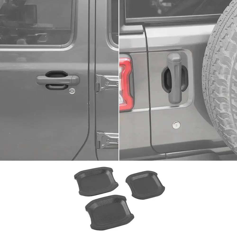 For 2018+ Jeep Wrangler JL Door Handle Bowl Trims 2Dr 3PCS - Image 17