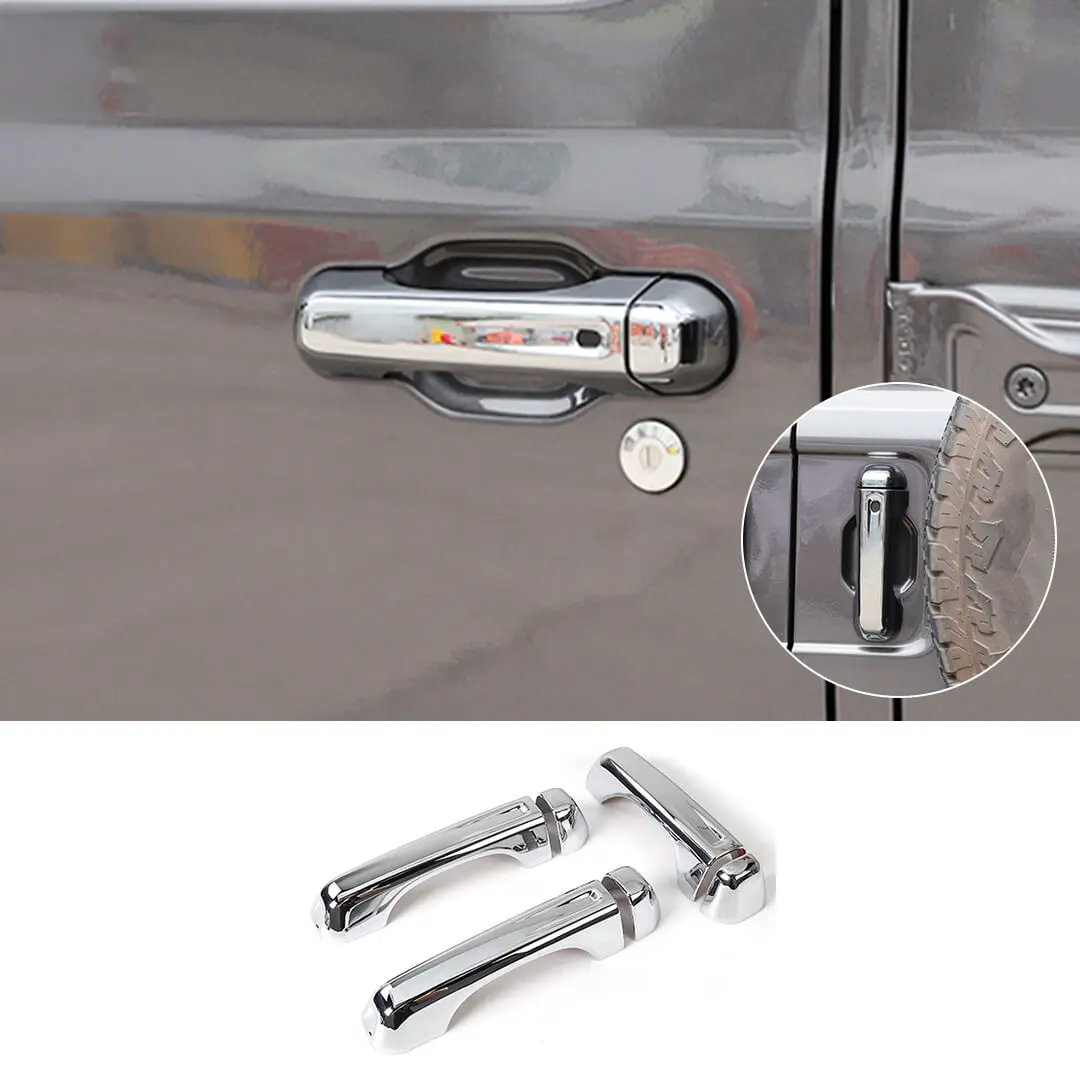 For 2018+ Jeep Wrangler JL Exterior Door Tailgate Handle Cover Trim Shell (3 pcs) - Image 16