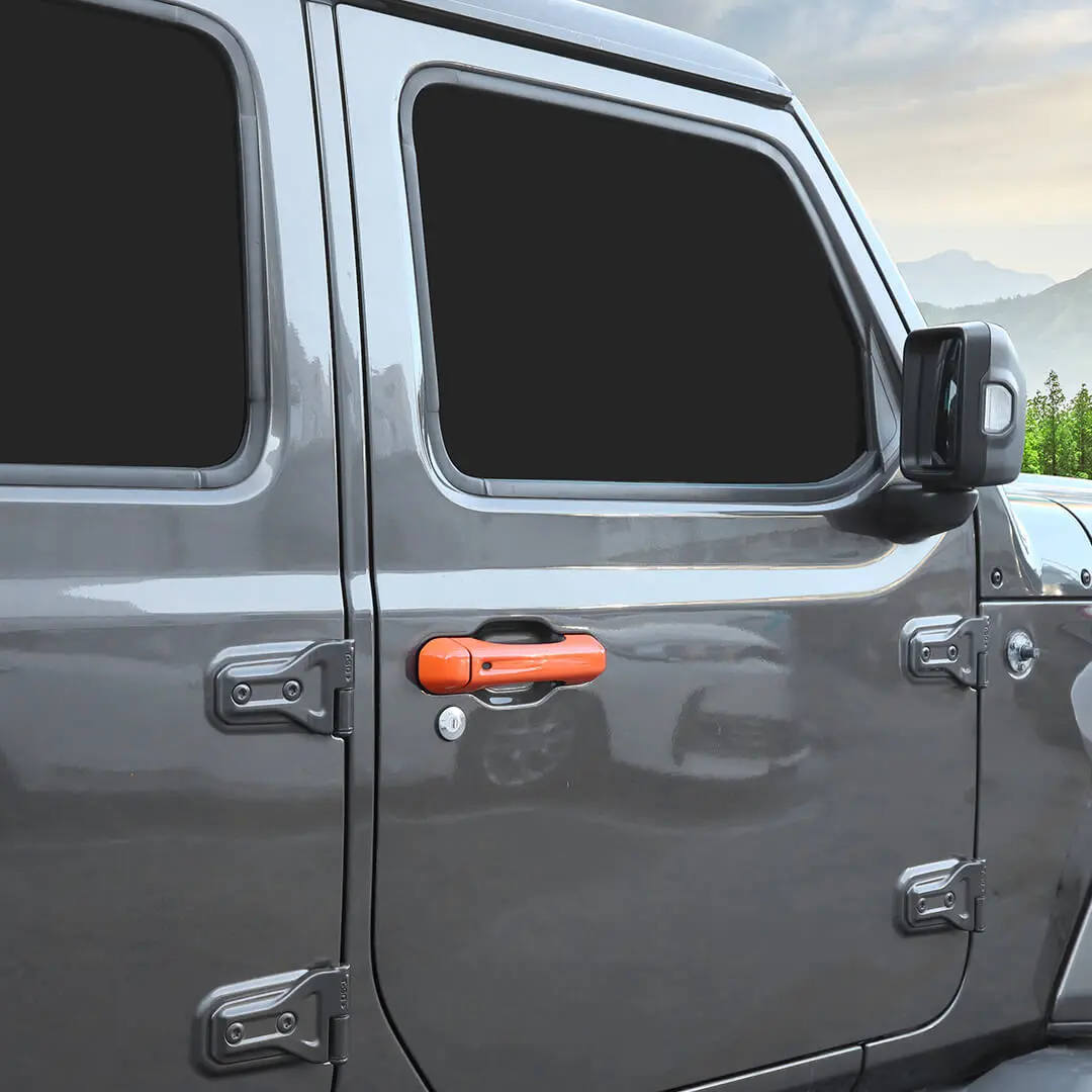 For 2018+ Jeep Wrangler JL Exterior Door Tailgate Handle Cover Trim Shell (3 pcs) - Image 6