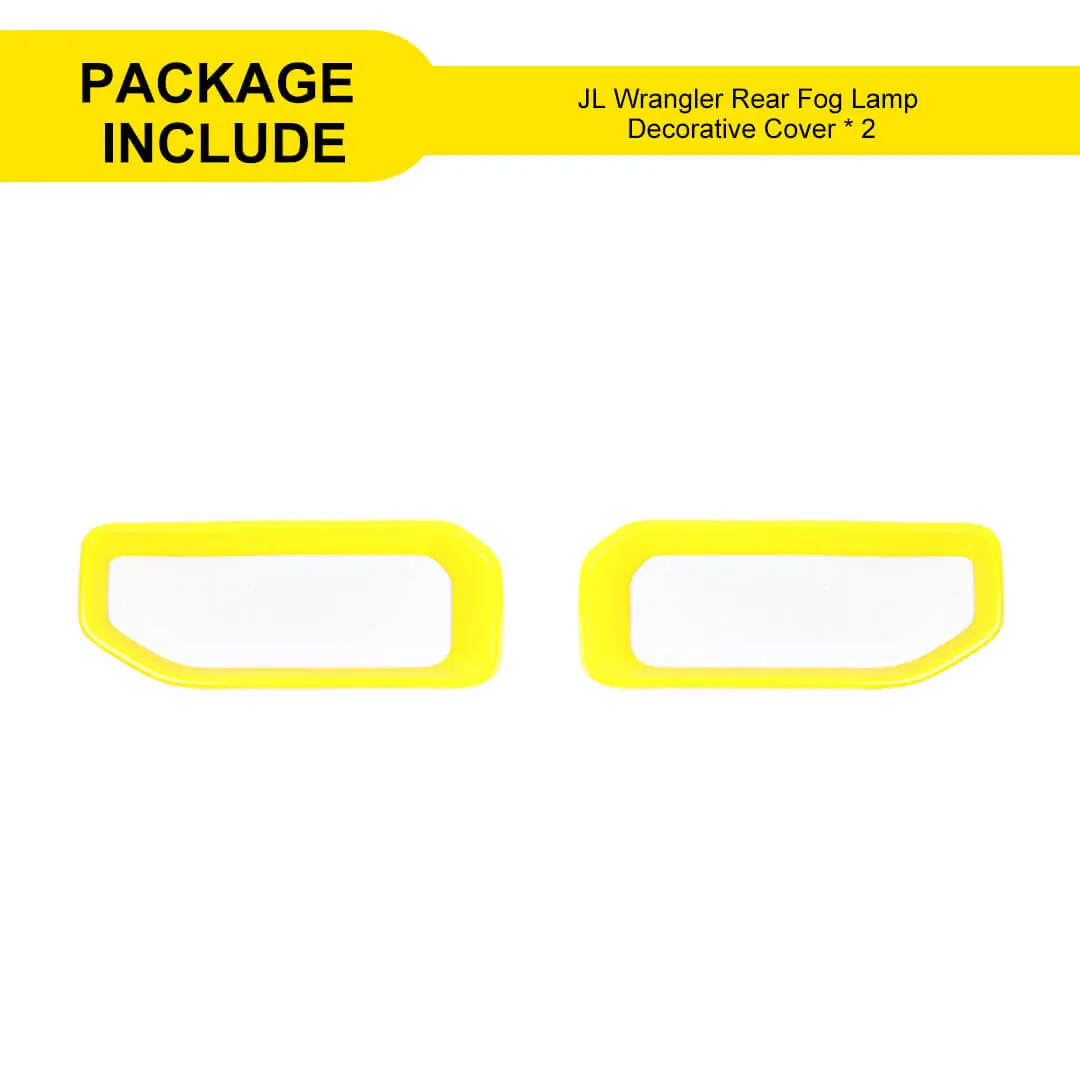For 2018+ Jeep Wrangler JL Exterior Rear Fog Light Frame Trim Cover (2 pcs) - Image 11