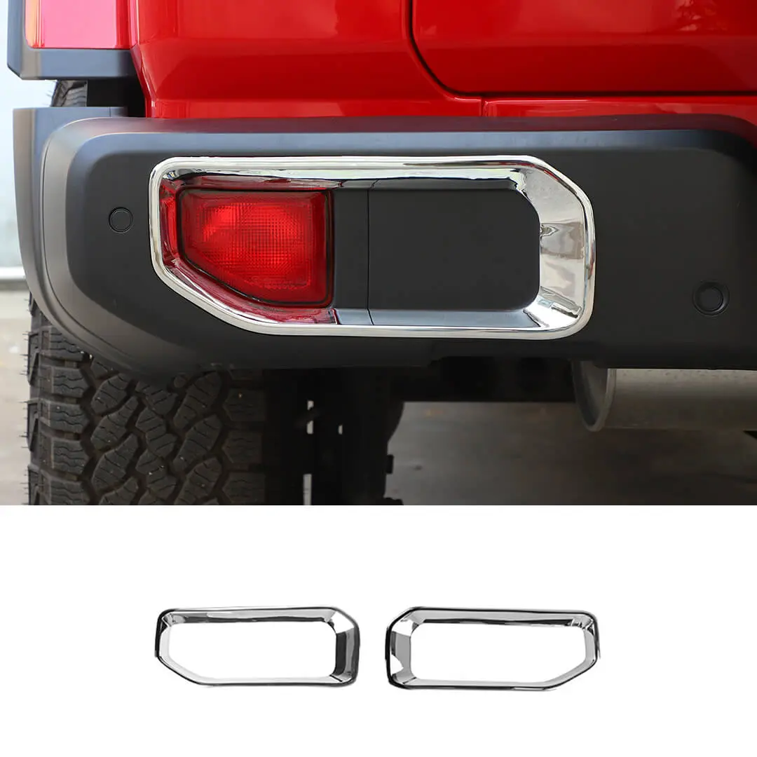 For 2018+ Jeep Wrangler JL Exterior Rear Fog Light Frame Trim Cover (2 pcs) - Image 13