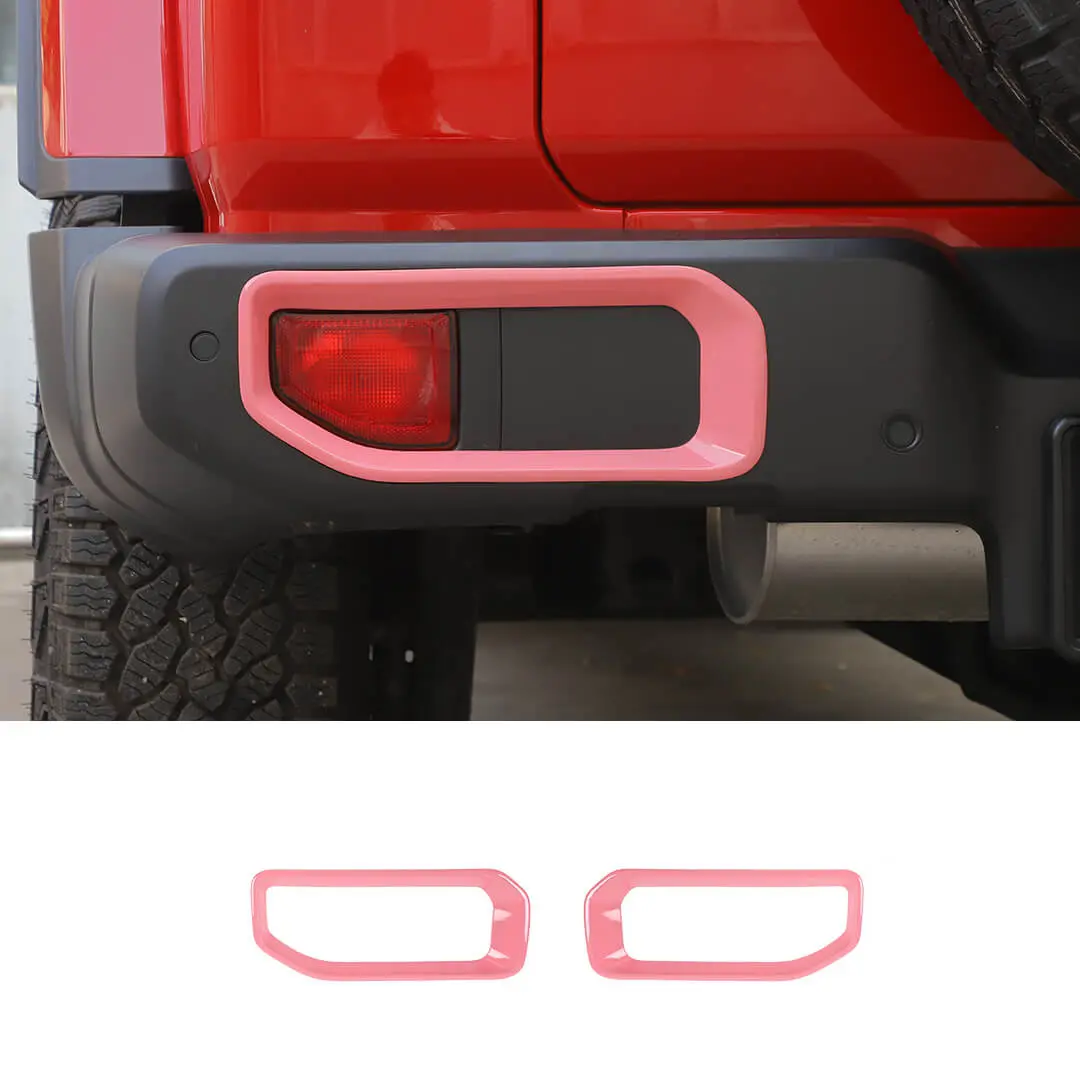 For 2018+ Jeep Wrangler JL Exterior Rear Fog Light Frame Trim Cover (2 pcs) - Image 16