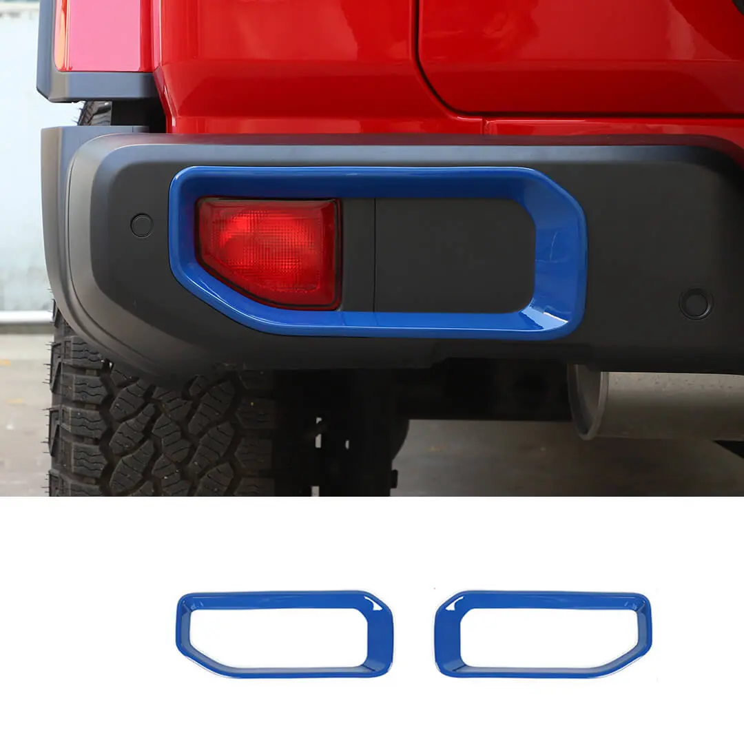 For 2018+ Jeep Wrangler JL Exterior Rear Fog Light Frame Trim Cover (2 pcs) - Image 18