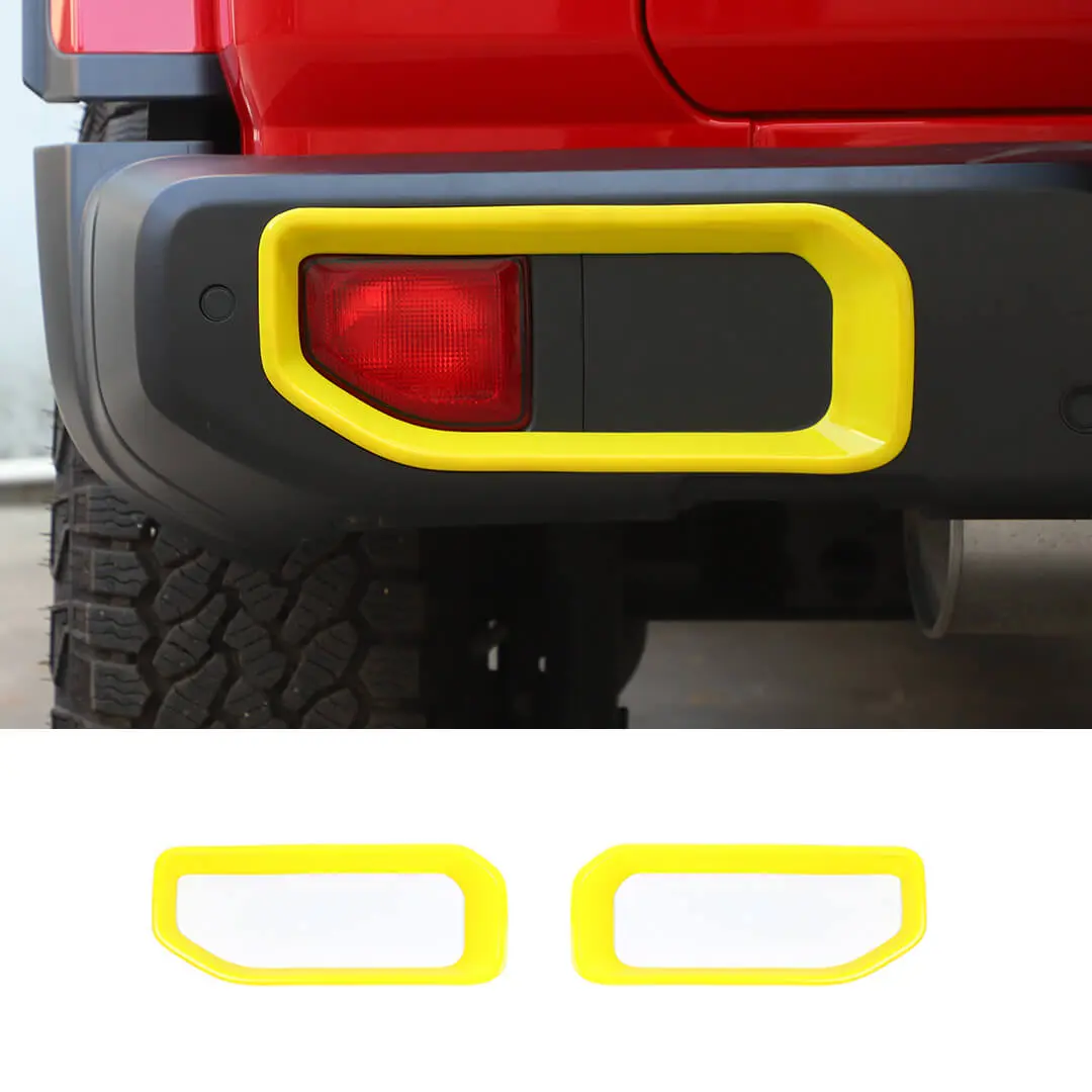 For 2018+ Jeep Wrangler JL Exterior Rear Fog Light Frame Trim Cover (2 pcs) - Image 19