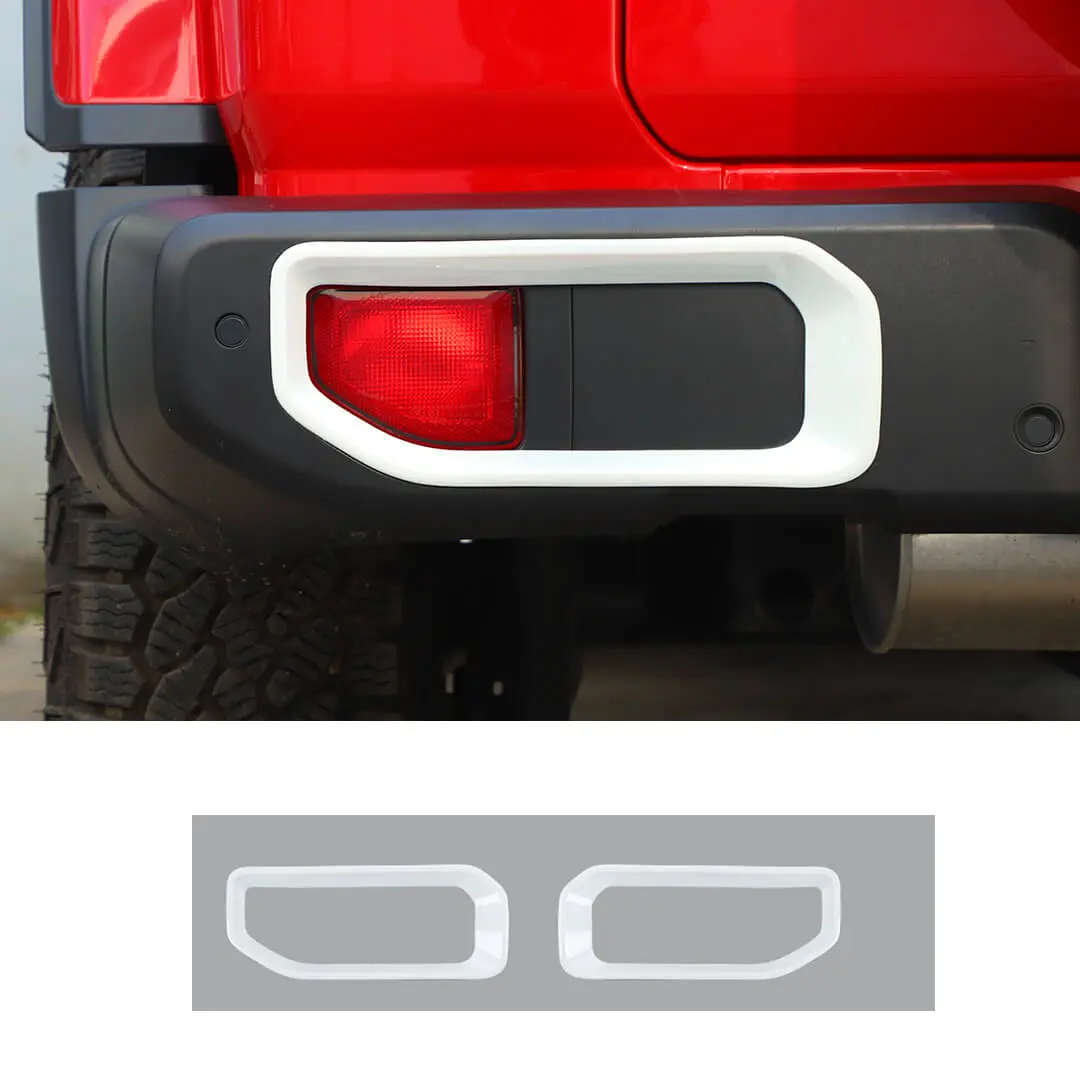 For 2018+ Jeep Wrangler JL Exterior Rear Fog Light Frame Trim Cover (2 pcs) - Image 20