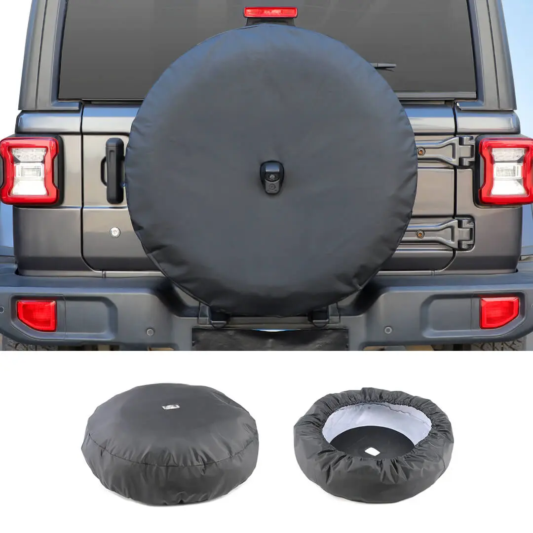 For 2018+ Jeep Wrangler JL Exterior Rear Spare Tire Cover Spare Wheel Cover