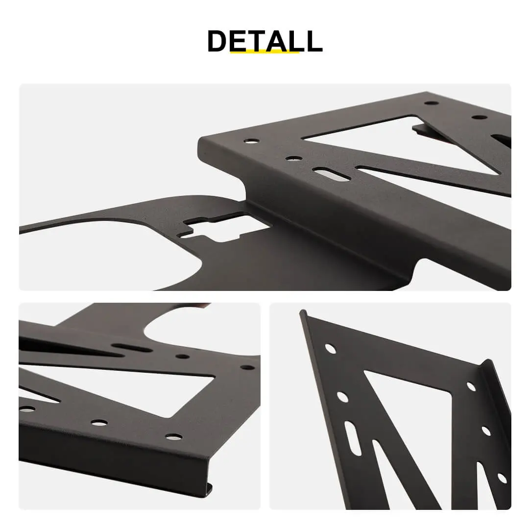 For 2018+ Jeep Wrangler JL Exterior Rear Tailgate Door Handle License Plate Holder Bracket - Image 10