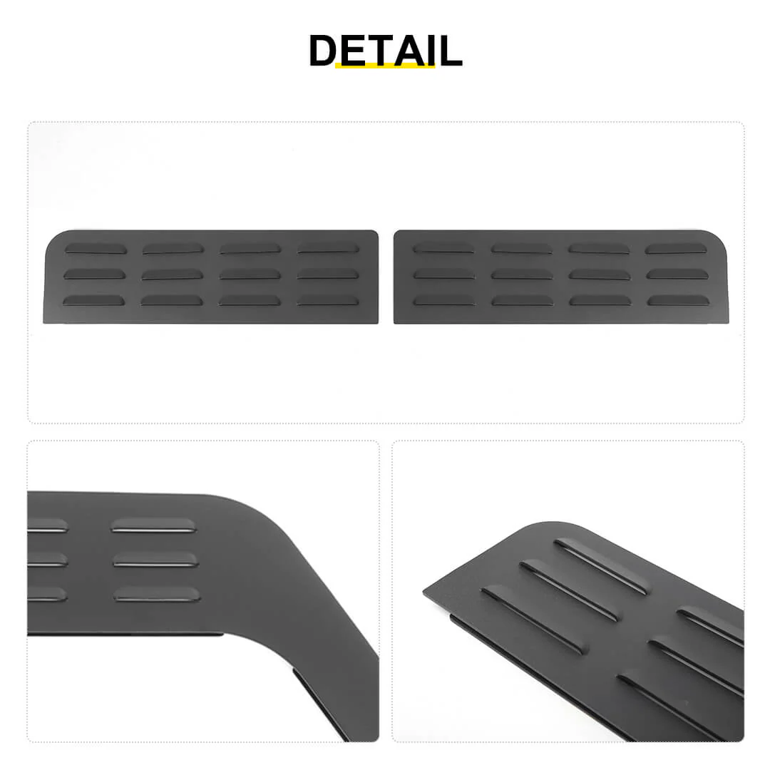 For 2018+ Jeep Wrangler JL Front Rear Window Louver Vent Rear Window Blinds Kit (4 pcs) - Image 11
