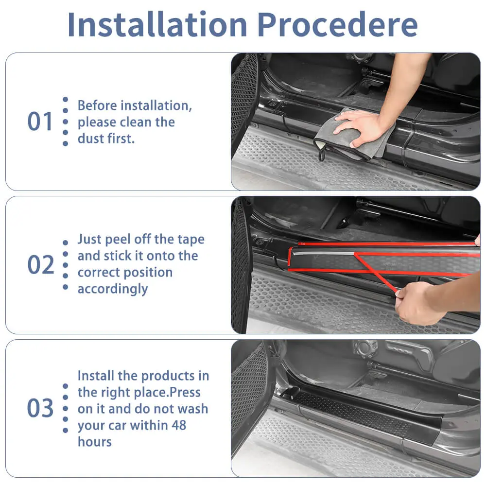 For 2018+ Jeep Wrangler JL & Gladiator JT 2-Door Door Sill Entry Guards Plate Trim Cover - Image 6