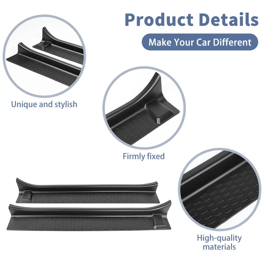For 2018+ Jeep Wrangler JL & Gladiator JT 2-Door Door Sill Entry Guards Plate Trim Cover - Image 8