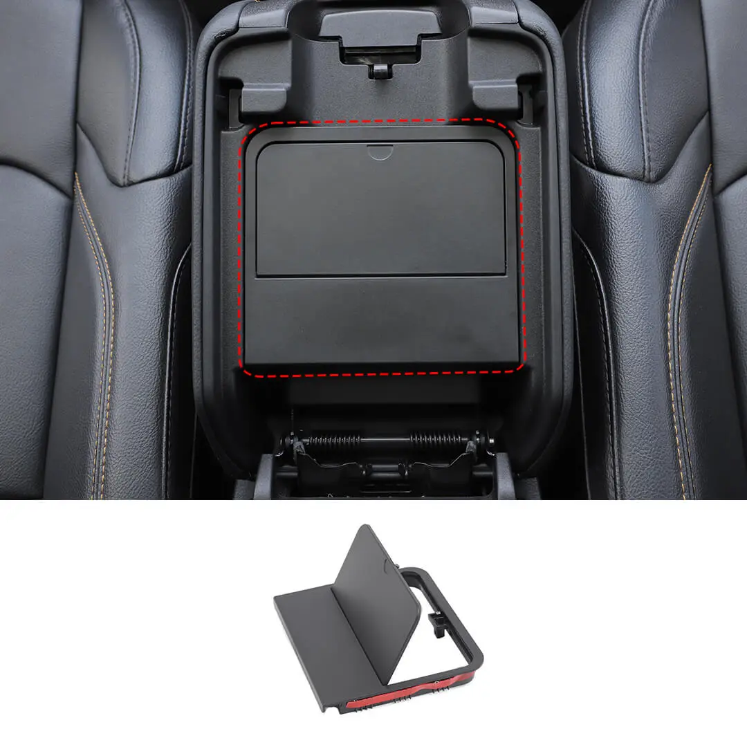 For 2018+ Jeep Wrangler JL & Gladiator JT Armrest Hidden Storage Box Organizer Secret Tray Fold