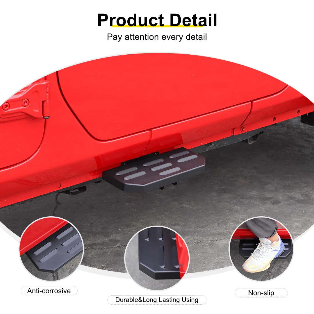 For 2018+ Jeep Wrangler JL & Gladiator JT Car Door Foot Step Pedal Accessories - Image 9