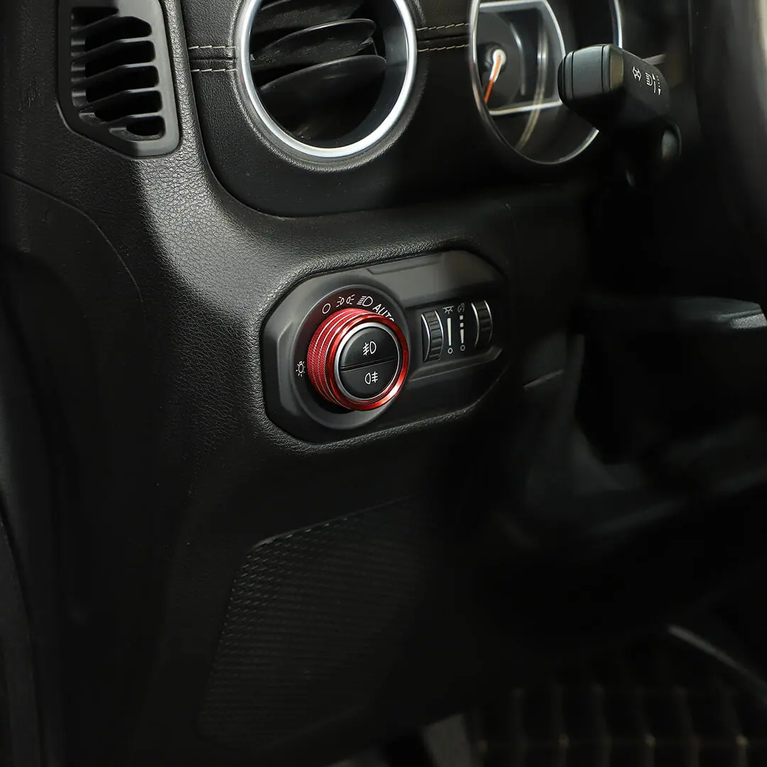 For 2018+ Jeep Wrangler JL & Gladiator JT Center Console Air Con Headlight Switch Window Control Knob Trim (8 pcs) - Image 8