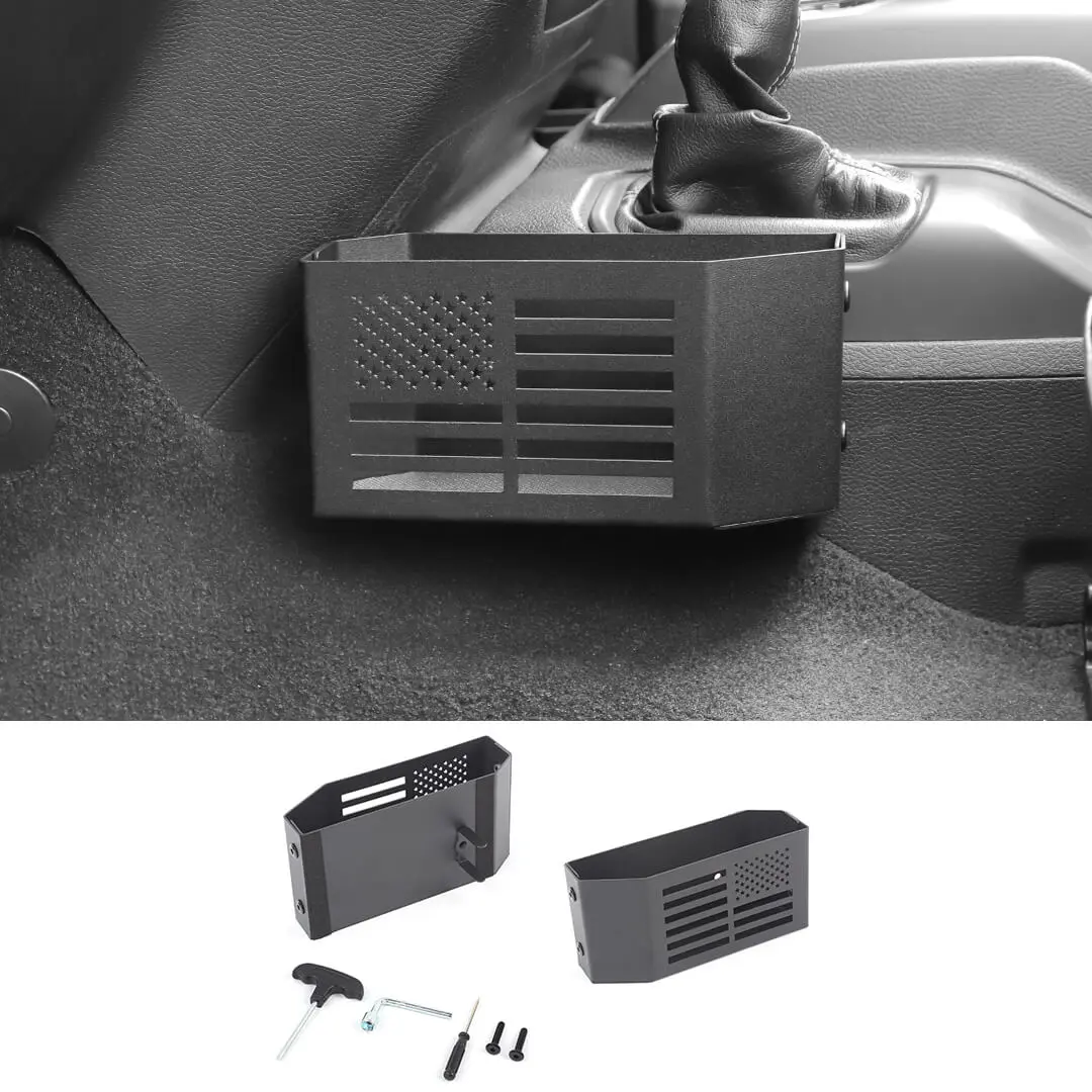 For 2018+ Jeep Wrangler JL & Gladiator JT Center Console Gear Shift Expansion Storage Box (2 pcs) - Image 14
