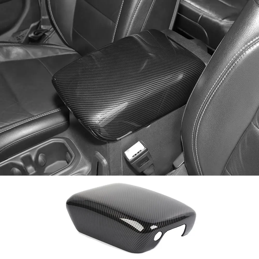 For 2018+ Jeep Wrangler JL & Gladiator JT Central Console Armrest Box Panel Cover Trim
