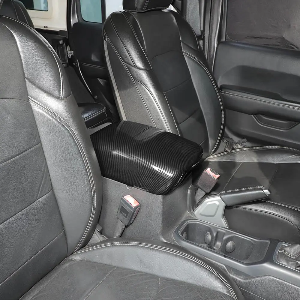 For 2018+ Jeep Wrangler JL & Gladiator JT Central Console Armrest Box Panel Cover Trim - Image 2