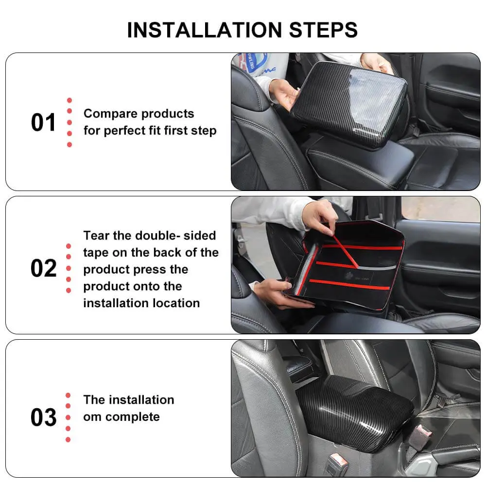 For 2018+ Jeep Wrangler JL & Gladiator JT Central Console Armrest Box Panel Cover Trim - Image 6