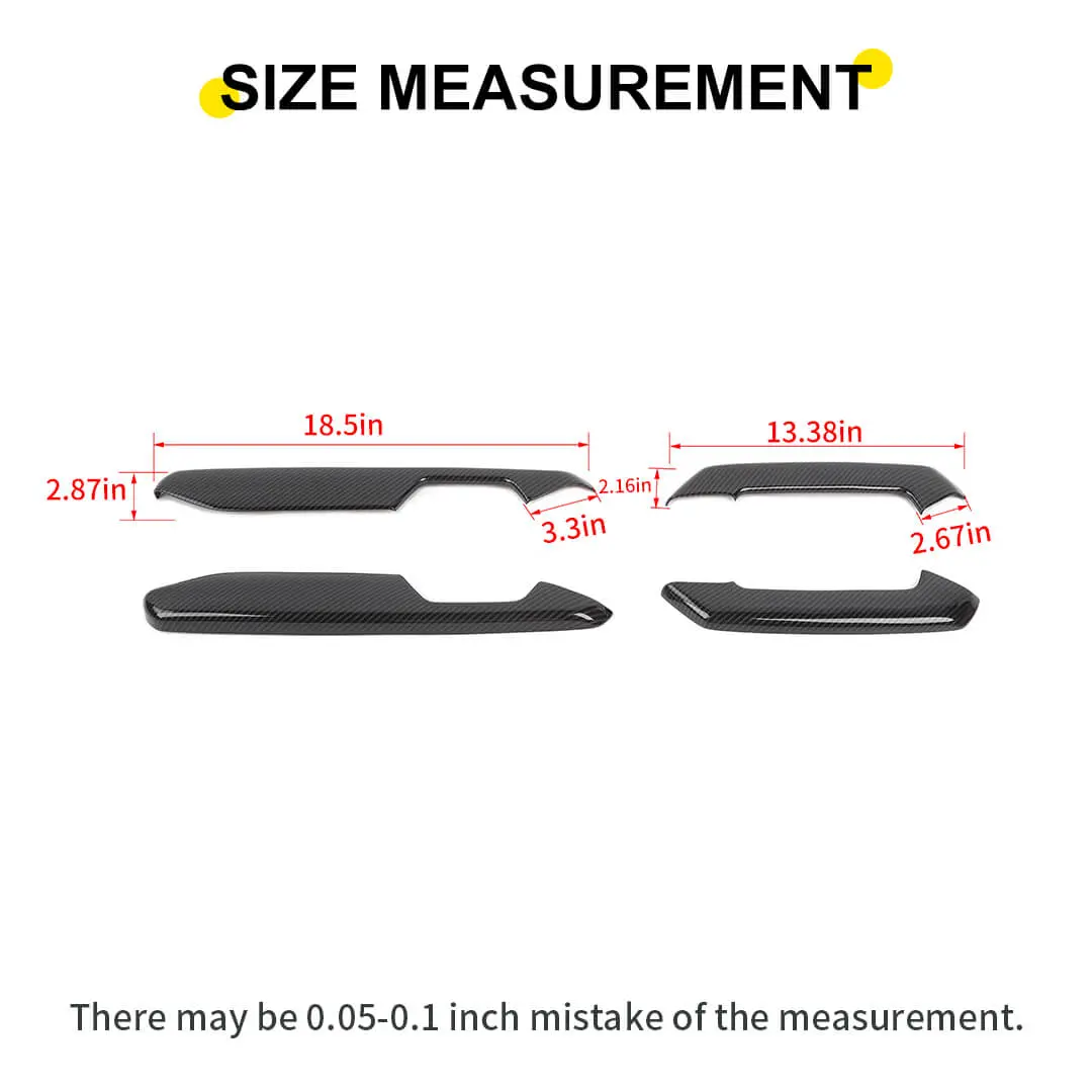 For 2018+ Jeep Wrangler JL & Gladiator JT Door Armrest Handle Panel Guard Trim Cover (4 pcs) - Image 10