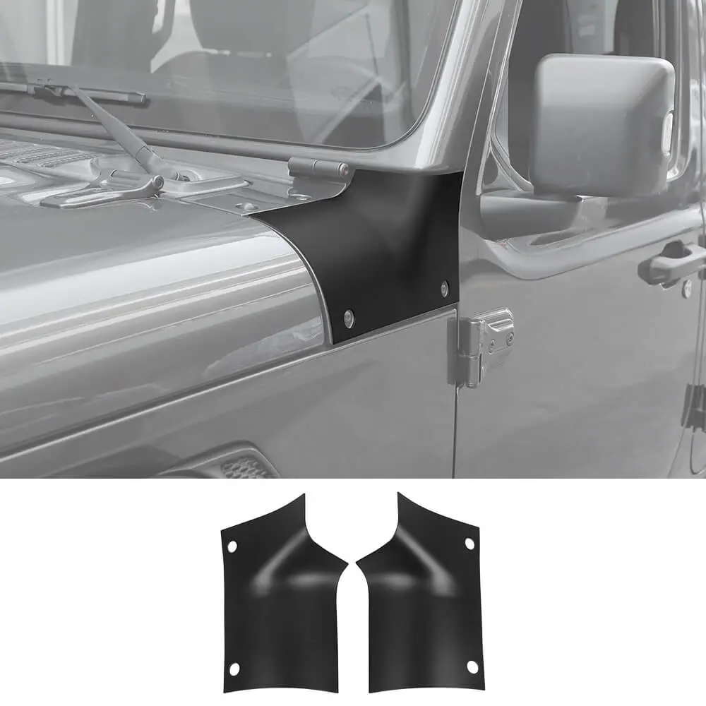 For 2018+ Jeep Wrangler JL/Gladiator JT Engine Hood Body Armor Corner Trim Cover - Image 12