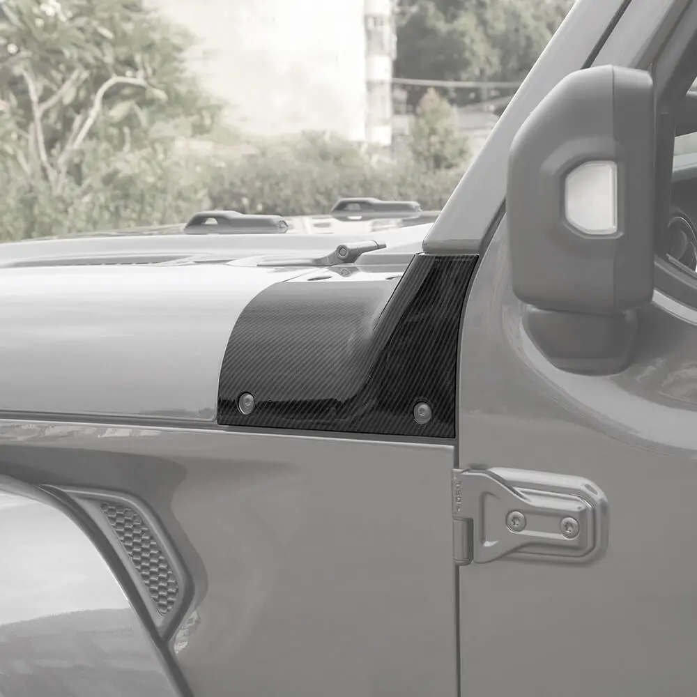 For 2018+ Jeep Wrangler JL/Gladiator JT Engine Hood Body Armor Corner Trim Cover - Image 3