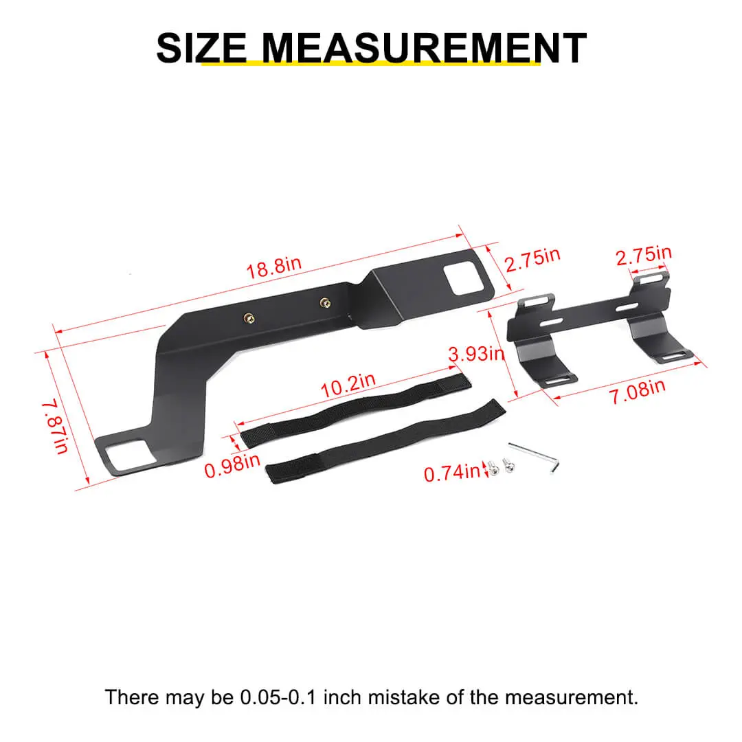 for 2018+ Jeep Wrangler JL & Gladiator JT Fire Extinguisher Holder Bracket Under Seat Mounting Kit - Image 12