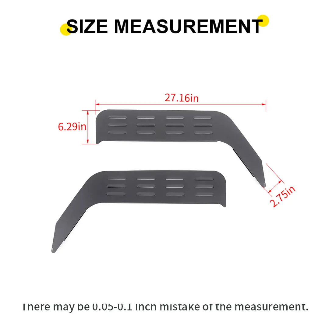 For 2018+ Jeep Wrangler JL & Gladiator JT Front Door Window Louver Air Vent Panel Cover (2 pcs) - Image 10