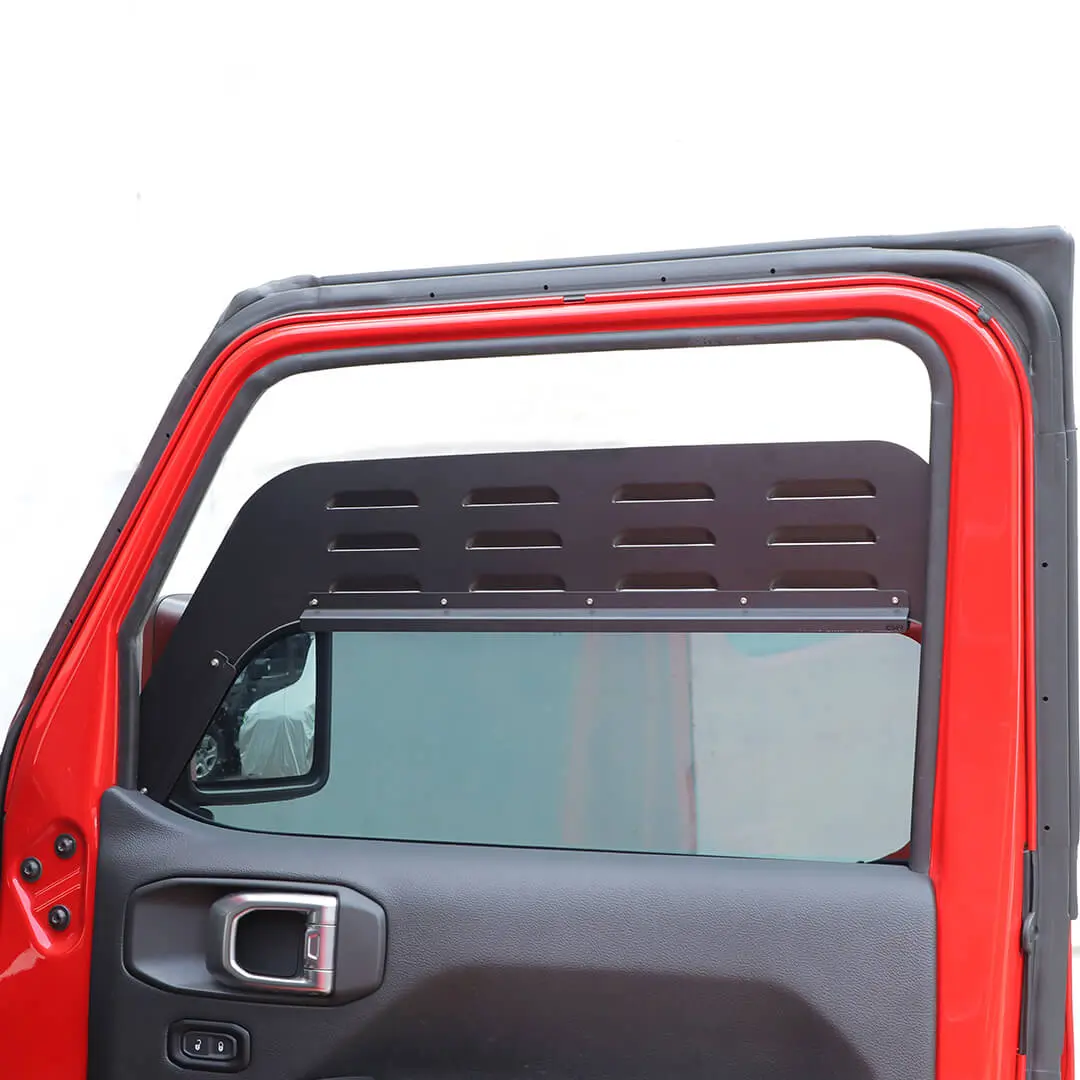For 2018+ Jeep Wrangler JL & Gladiator JT Front Door Window Louver Air Vent Panel Cover (2 pcs) - Image 6