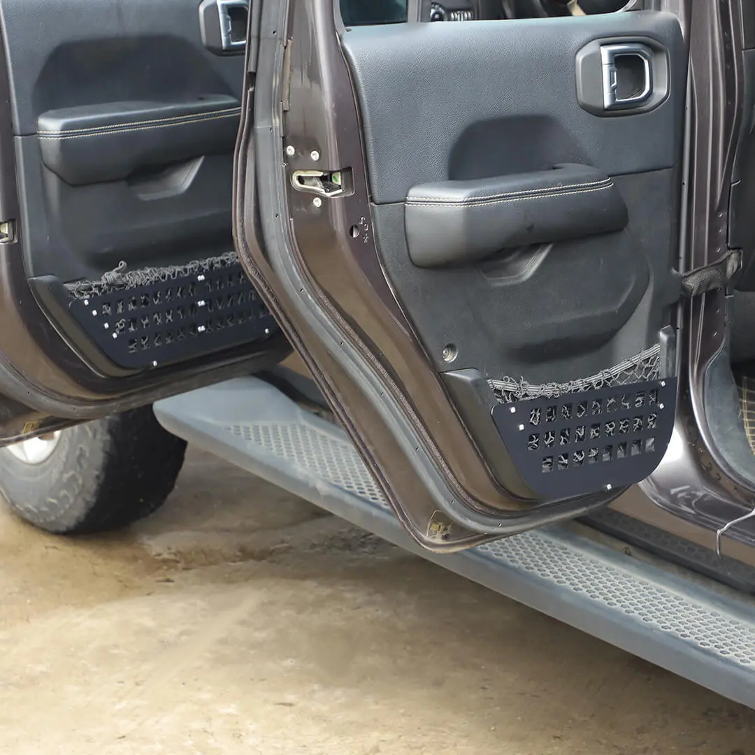 For 2018+ Jeep Wrangler JL & Gladiator JT Front Side Door Mesh Pocket Storage Box (4 pcs) - Image 4