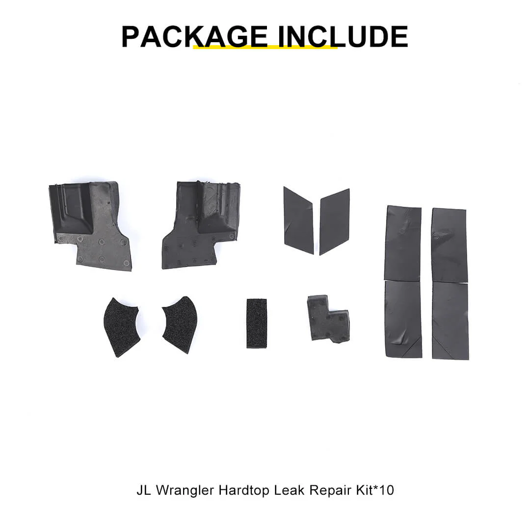 For 2018+ Jeep Wrangler JL & Gladiator JT Hard Top Leak Repair Seal Weatherproofing Kit (10 pcs) - Image 11
