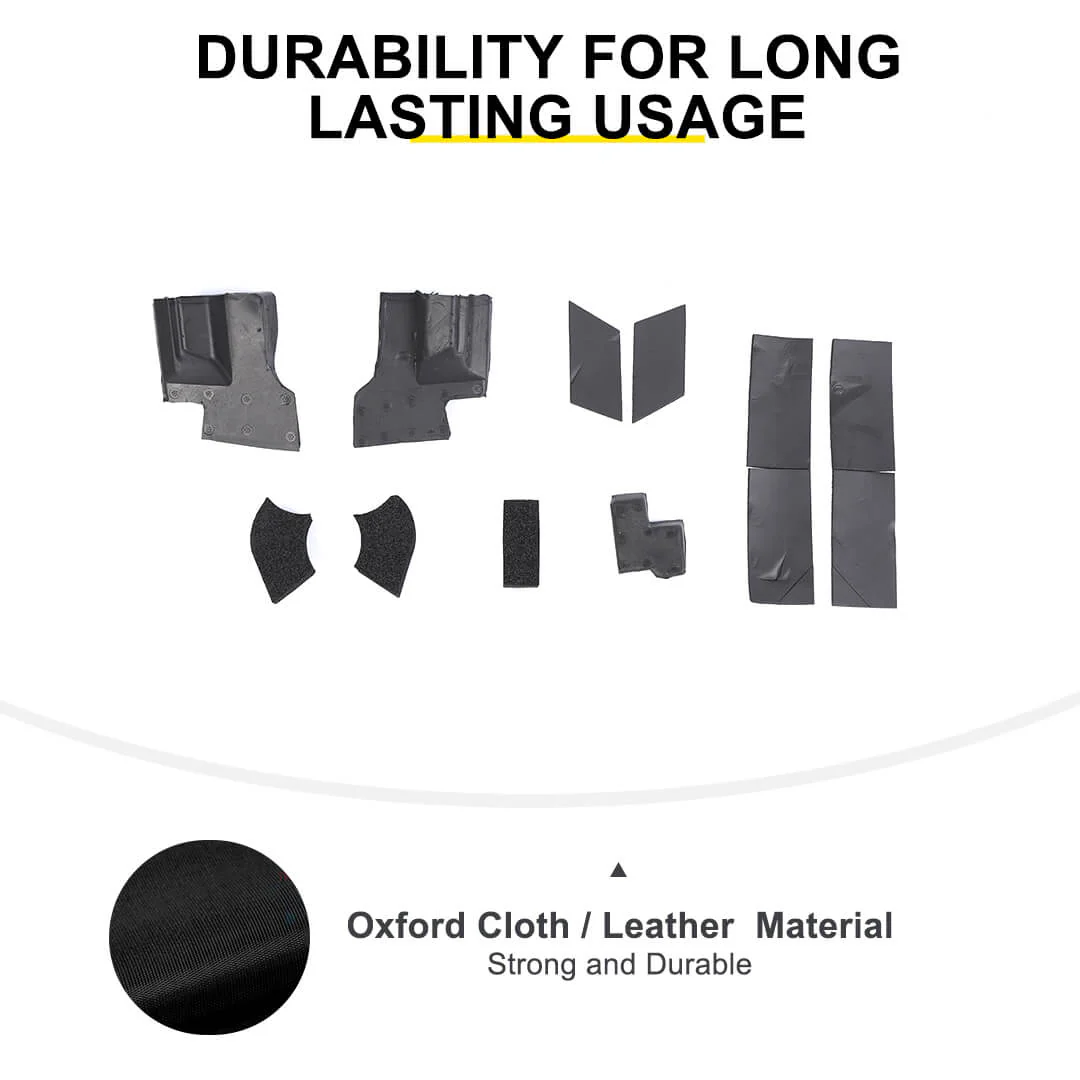 For 2018+ Jeep Wrangler JL & Gladiator JT Hard Top Leak Repair Seal Weatherproofing Kit (10 pcs) - Image 9