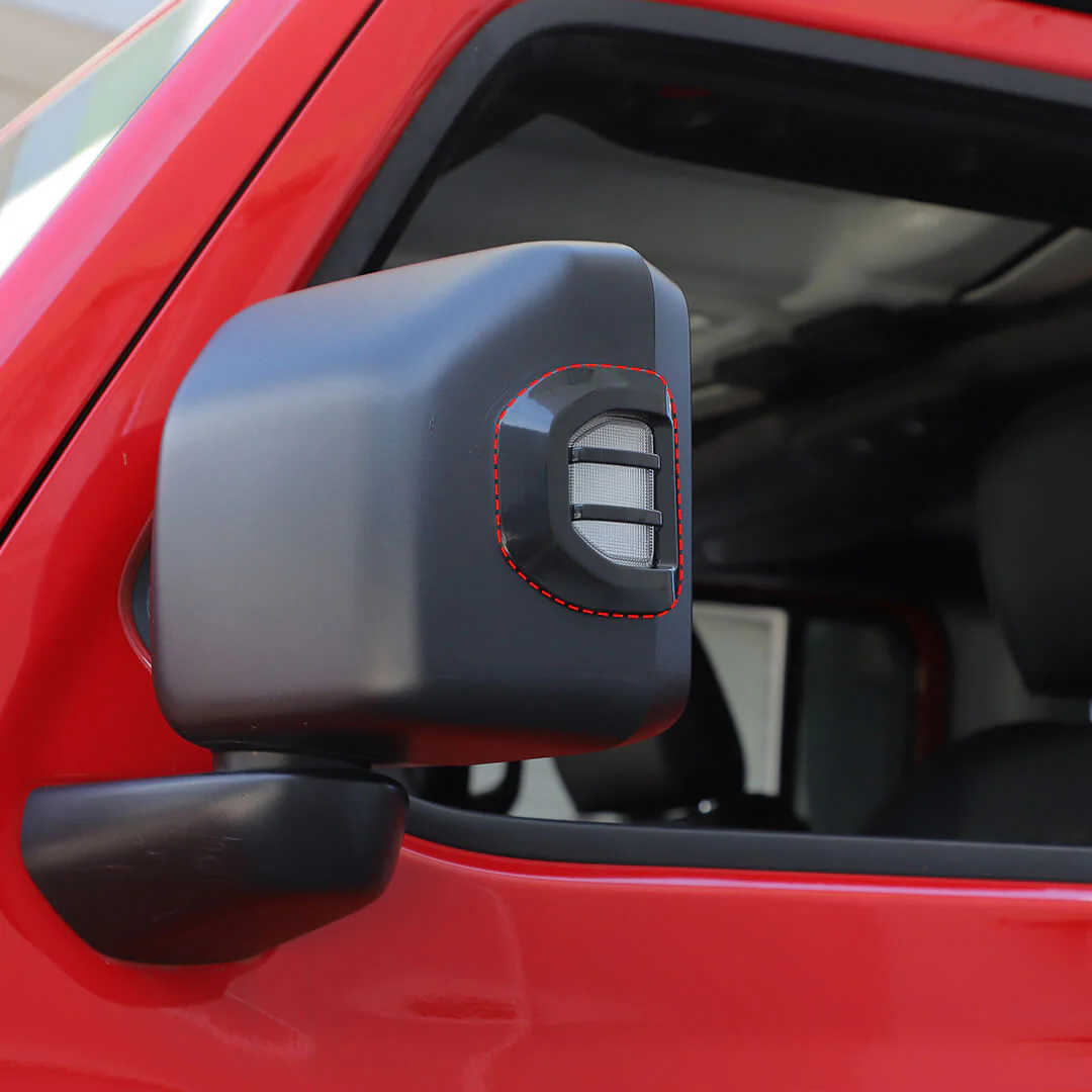 For 2018+ Jeep Wrangler JL & Gladiator JT Head Lights Turn Signal Side Mirror Light Trim Cover Kit (6 pcs) - Image 5