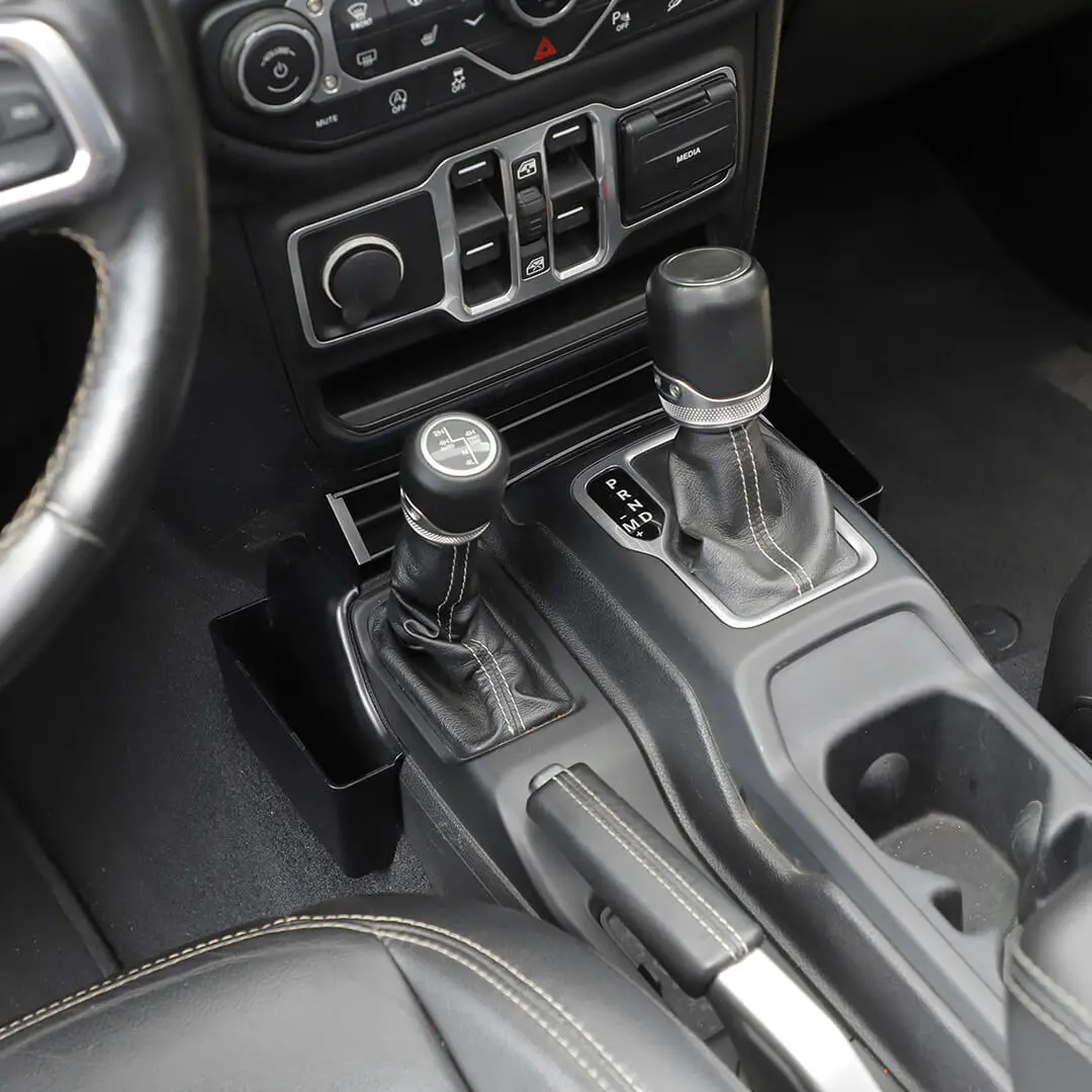 For 2018+ Jeep Wrangler JL & Gladiator JT Inner Center Console Gear Shift Side Storage Box Organizer (3 pcs) - Image 5